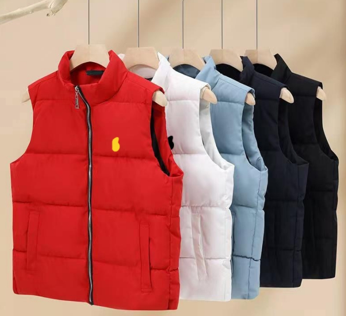 Men's designer gilet jacket puffer vest down woman embroidery polos zip up Doudoune sans Manche vest feather filled coat Winter Clothes Outdoor Warm Asian size M-4XL