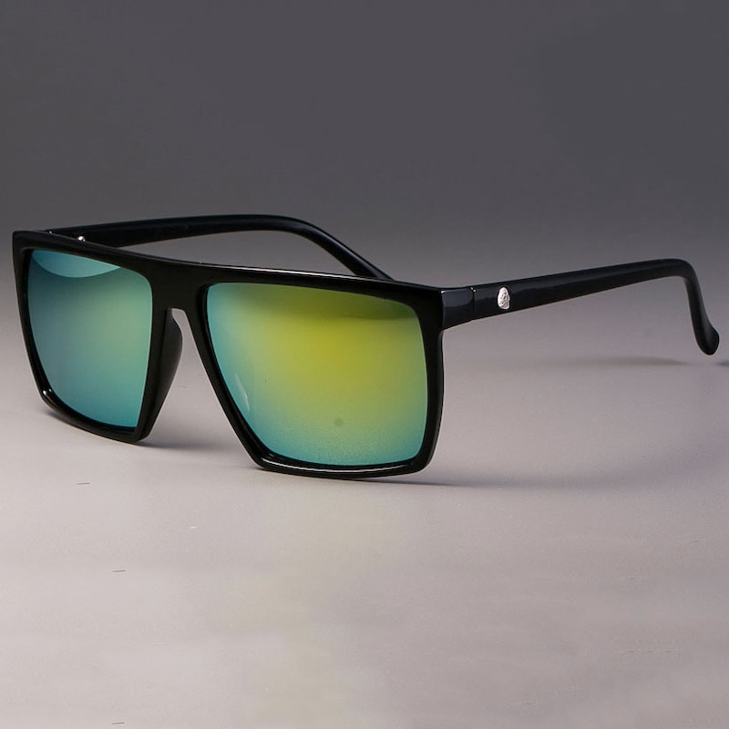 Black Square Sunglasses SKULL Logo Retro Kulou Steampunk Men Women Brand Designer Glasses Shades UV Protection Gafas Pilot TJ02 CB CAVALLO BIANCO