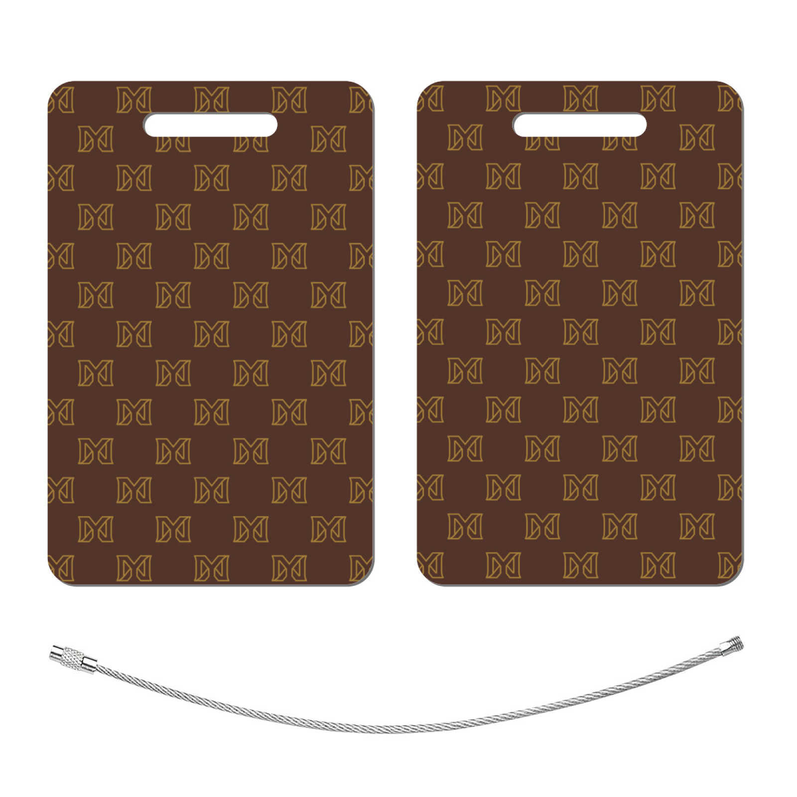 NXY Designer Luggage Tag Square Shape Travel Accessories Airplane Stainless Steel Luggage Tag Address Label Boarding Pass Baggage Name Tags Men Hip