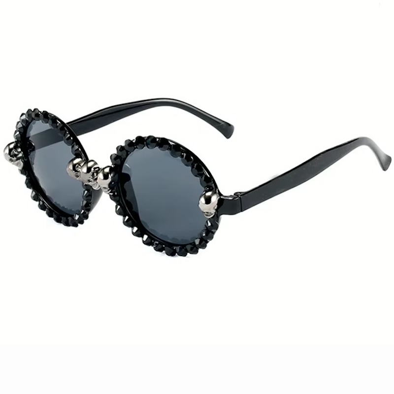 Gothic Skull Sunglasses Halloween Steampunk Christmas Cat Eye Crystal Punk Sun Glasses Square Round CB CAVALLO BIANCO