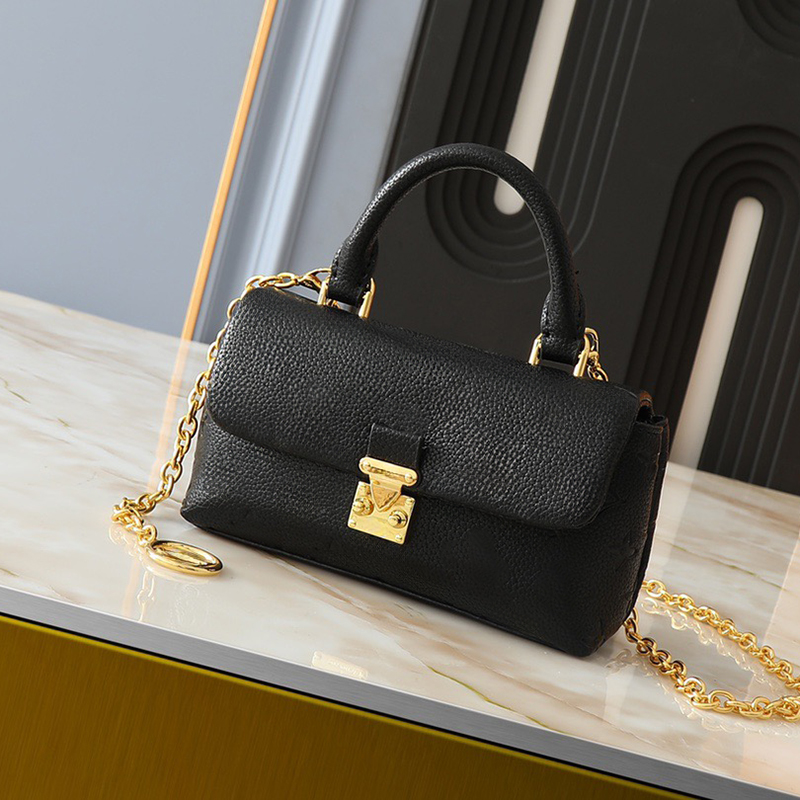 Women top handle Handbag Designer Chain Shoulder Bag Leather Crossbody Bag Nano Madeleine Series