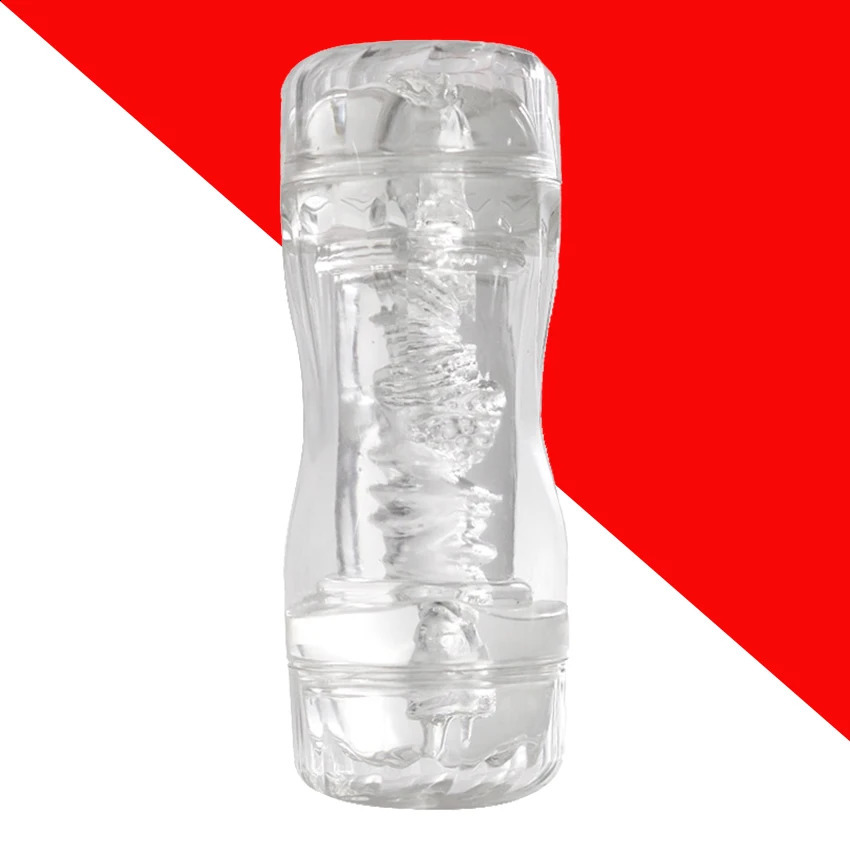 Male Masturbator Cup Soft Pussy Sex Toys Transparent Vagina Adult Endurance Exercise Products Vacuum Pocket for Men 18 250121