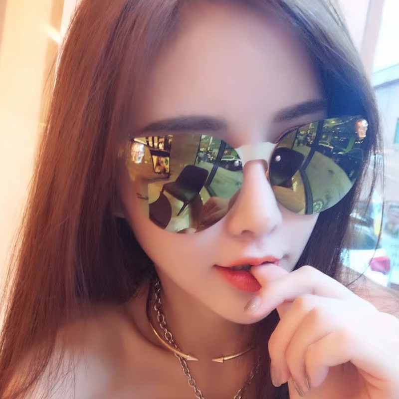 Gothic Rimless Steampunk Sunglasses with Unique Skull and Cat Eye Detail by CB Cavallo Bianco