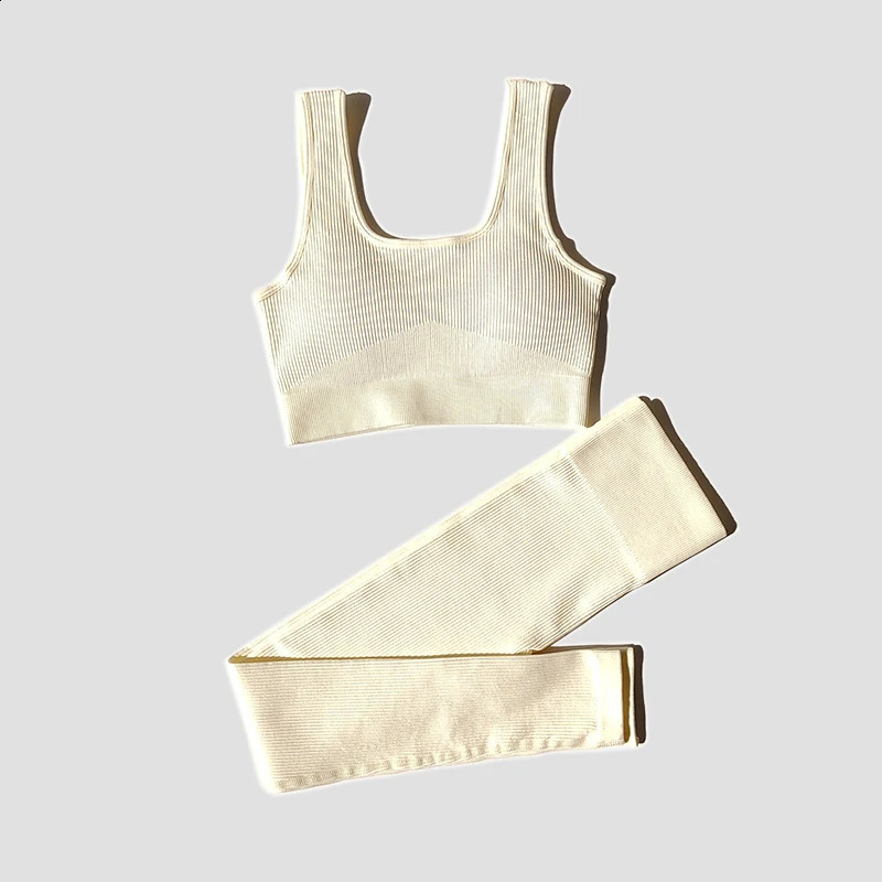 WAREBALL 2Pcs Women Sports Set Seamless Yoga Set Fitness Suit Gym Leggings Bra Workout Sportswear Active Wear Gym Clothing 250207