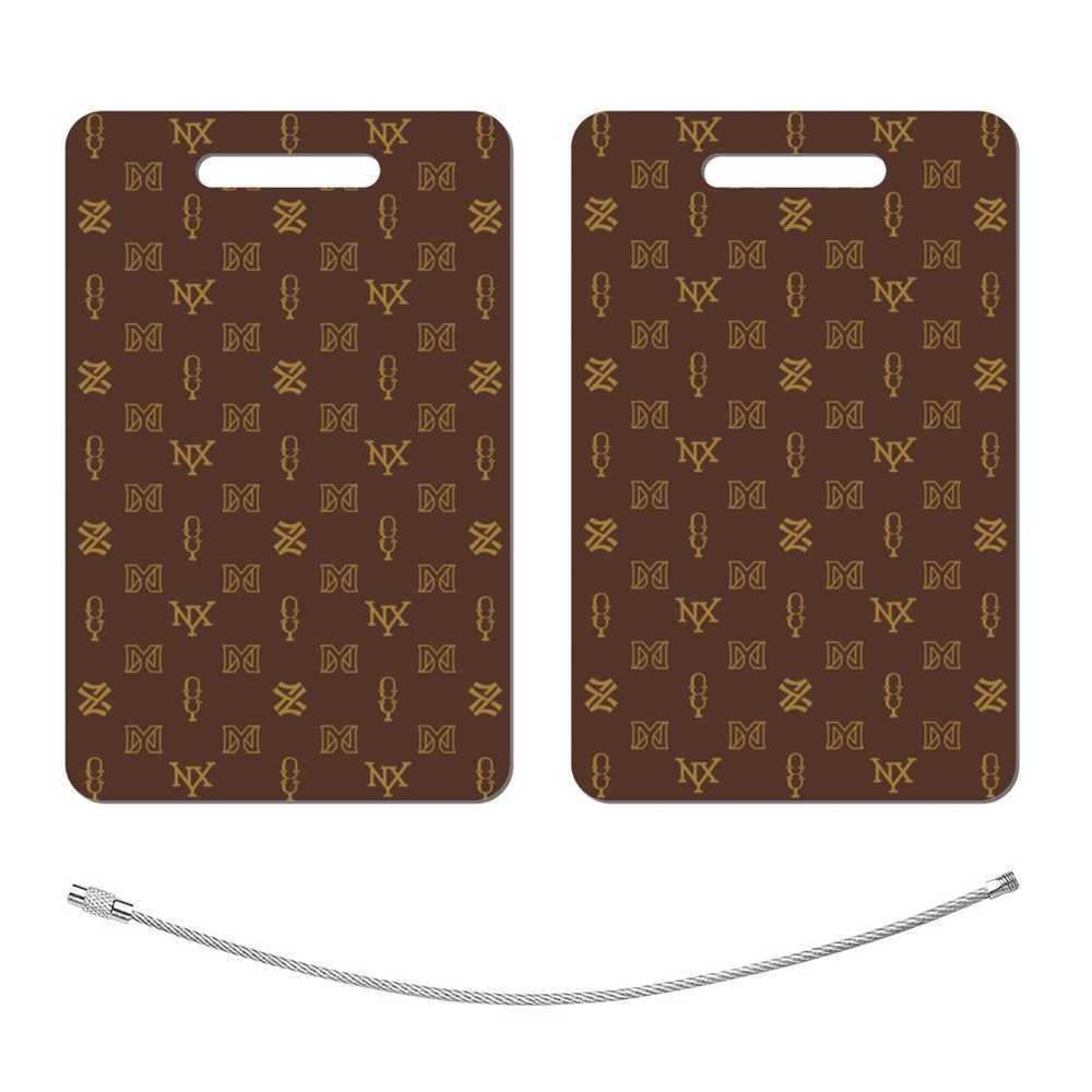 NXY Men Women Luggage Tag Vintage Stainless Steel Luggage Tag Address Label Baggage Boarding Bag Tag Name Address Holder Travel Accessorie Hip