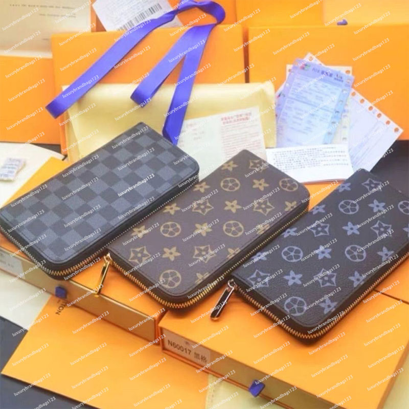 Fashion flowers designer wallets luxurys Men Women leather bags High Quality Classic Letters Key coin Purse Original Box Plaid card holder
