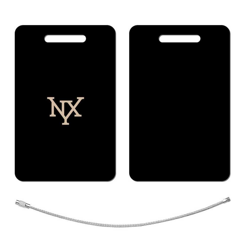 NXY Fashion Solid Color Stainless Steel Luggage Tag Women Luggage Tags For Suitcases Men Travel Accessories Suitcase Bag Label Tag Name ID Address Hip