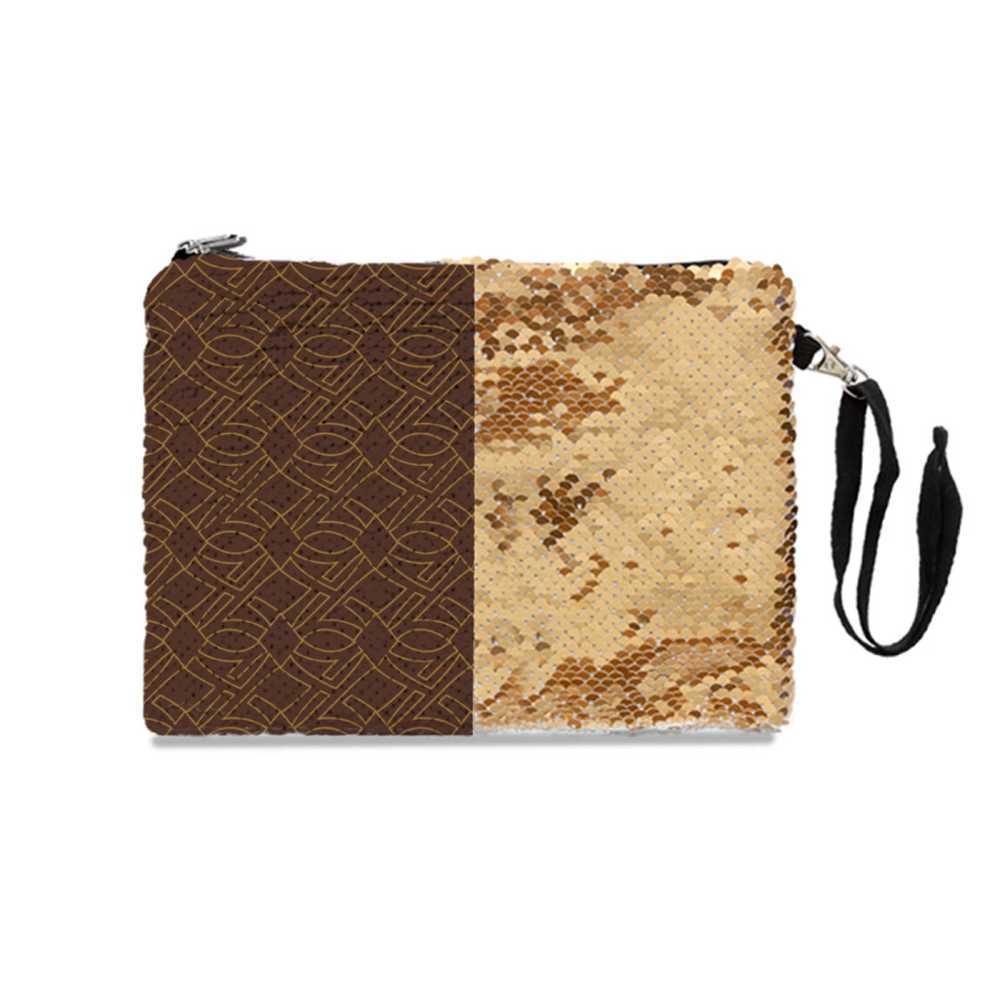 NXY Women Travel Cosmetic Bag Retro Printing Sequin Makeup Bag Ladies Small Clutch Purse Travel Handbags Schoolgirl Pencil Storage Bags Hip