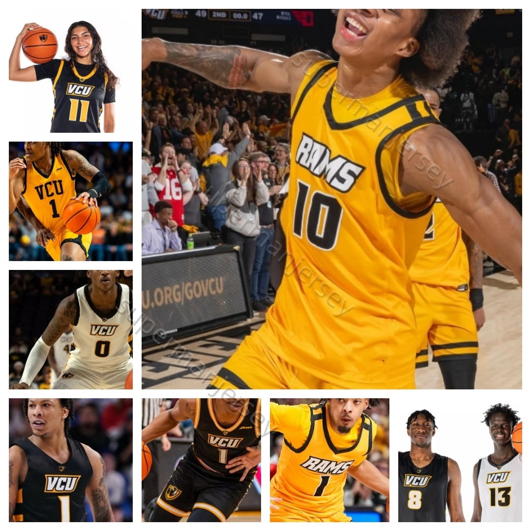 2025 NCAA VCU Basketball College basketball jersey s-3xl Luke Bamgboye 9 Joe Bamisile 22 Michael Belle 8 Alphonzo Billups III 5 Martin Carrere Jack Clark Fermin 21