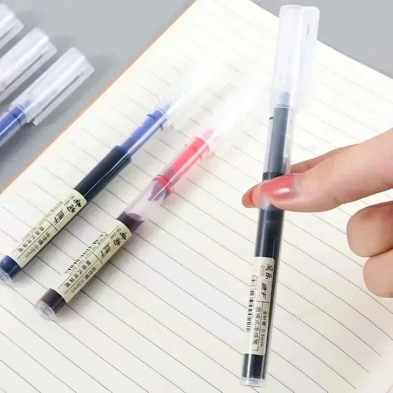10Pcs/set High Quality Needle Type Gel Pens Straight Liquid Ballpoint Pen Kawaii Stationery School Office Supplies Writing 250121