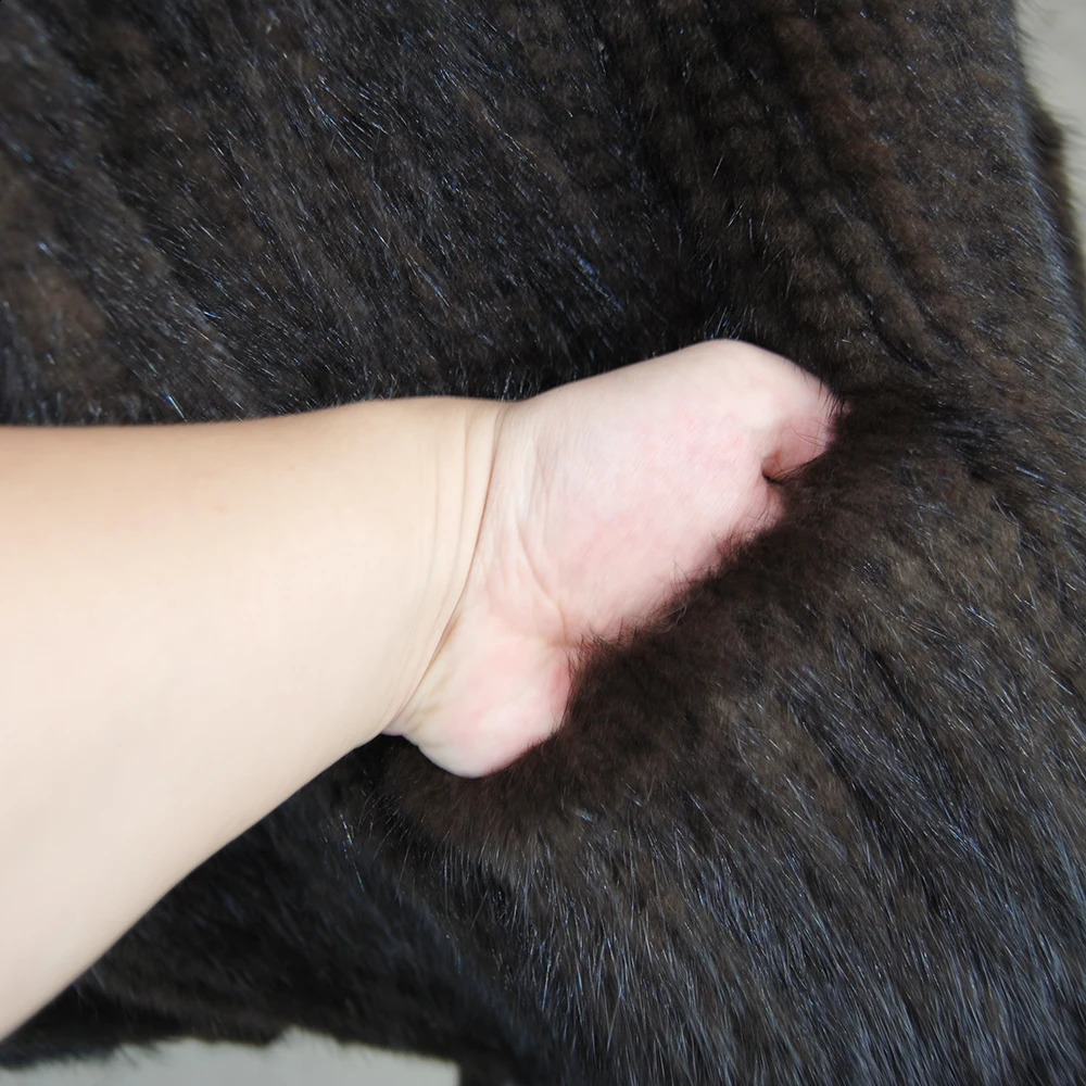 Long Style Winter Real Natural Mink Fur Scarf Lady 100% Natural Real Mink Fur Shawl Women Knitted Real Mink Fur Pashmina Scarves 250120ww
