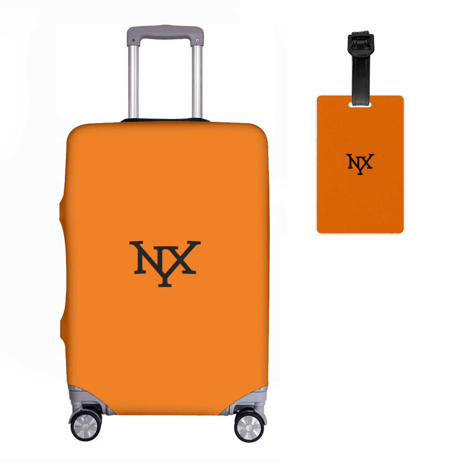 NXY Solid Color Travel Suitcase Protective Luggage Cover And Tag Set For Suitcases Travel Accessories Luggage Supplie Hip