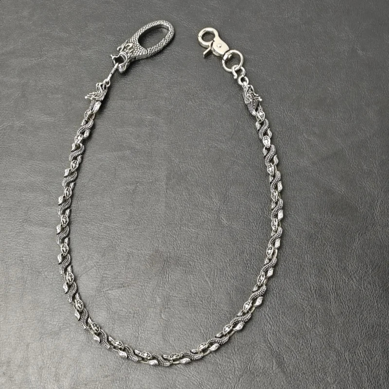 Model Dragon Head Pants Chain Trendy Men Ones Waist Retro Accessories Original Concise y2k Key Chain 250122