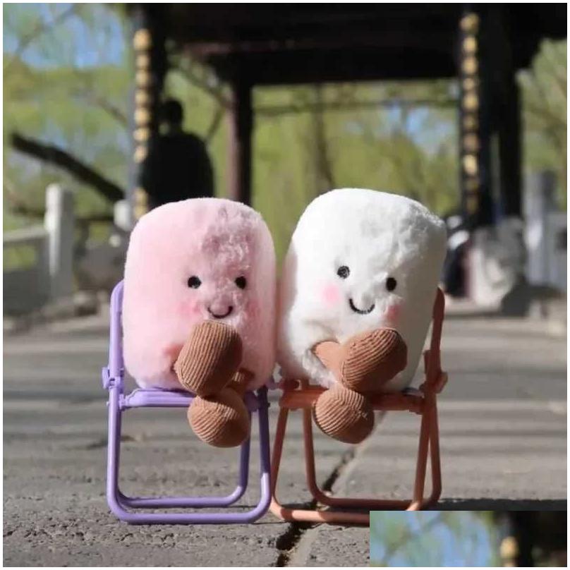 Stuffed Plush Animals Jellys Cat Cotton Candy Two Tone Cute Soft Keychain Bag Pendant Accessories Doll Car Holiday Drop Delivery To R250425