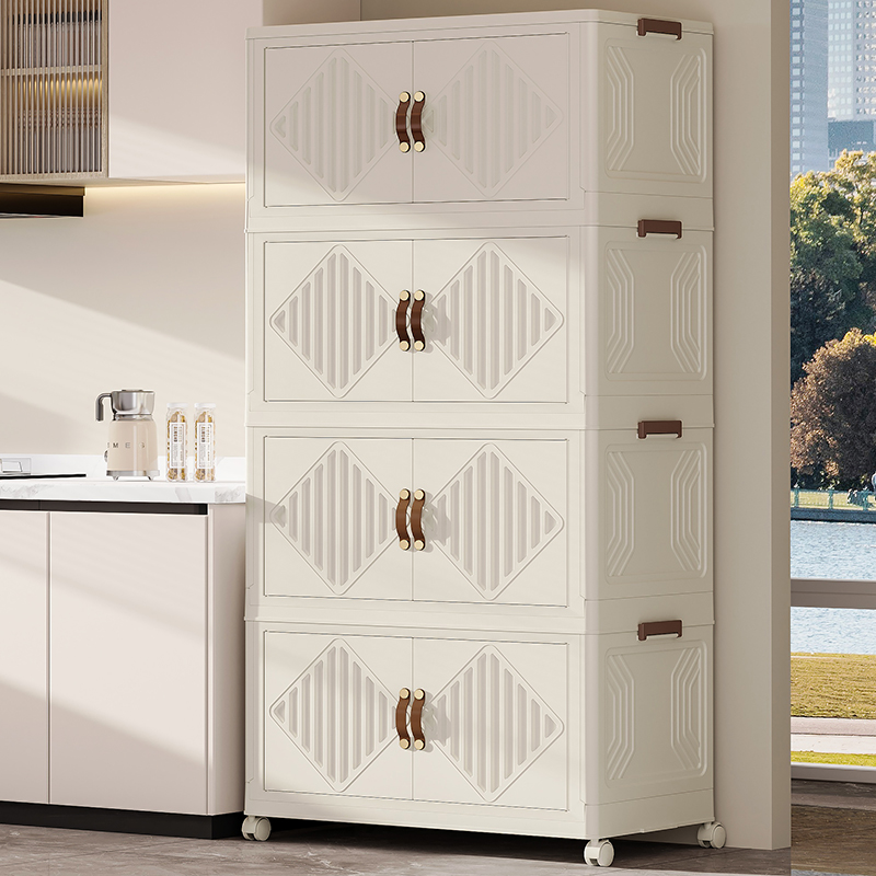 Compact Foldable Cabinets with Two Doors Ideal Organizer Solution