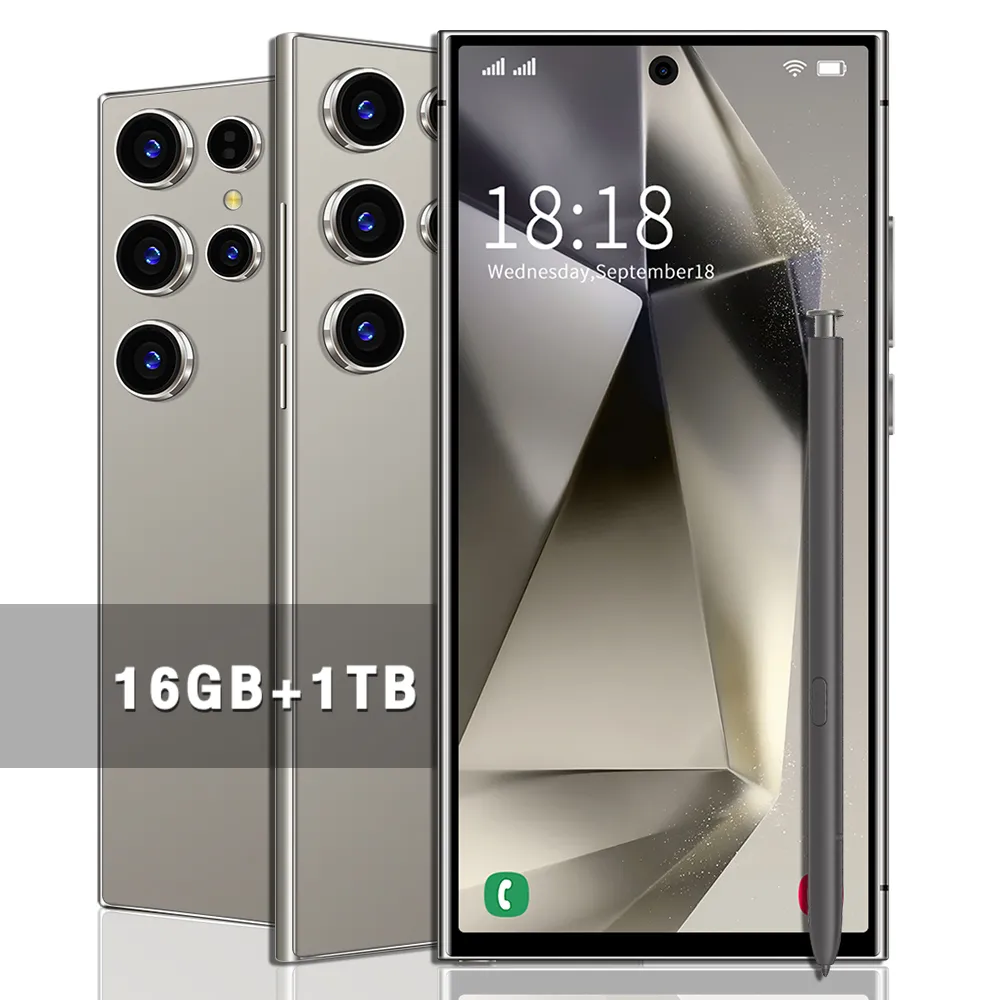 S25 Ultra 16GB+1TB smartphone cell phone Dual SIM 5G Phone 6.8HD+ Display 13MP+50MP Camera Android 13 Mobile Fingerprint Face ID GPS
