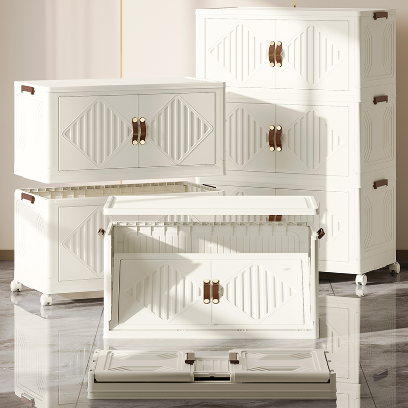 Compact Foldable Cabinets with Two Doors Ideal Organizer Solution