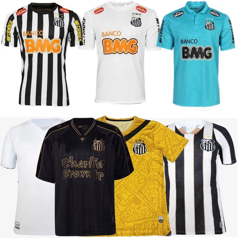 1912 2011 2012 2013 2024 2025 Santos retro soccer jersey 11 12 13 24 25 NEYMAR JR Ganso Elano RINCON PATRICK SOARES GODOY vintage classic football men kids shirts jersey