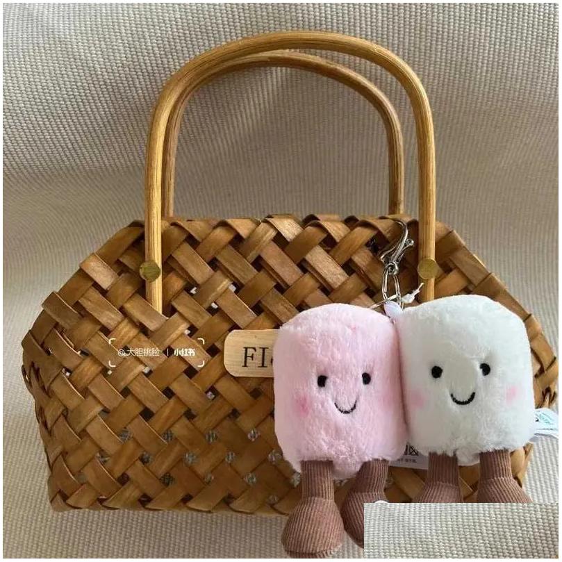 Stuffed Plush Animals Jellys Cat Cotton Candy Two Tone Cute Soft Keychain Bag Pendant Accessories Doll Car Holiday Drop Delivery To R250425