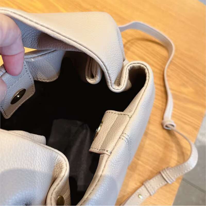 Retro Pu Leather Handbag For Women French Versatile Solid Color Crossbody Bag 2024 New Fashion Simple Black Shoulder Bags