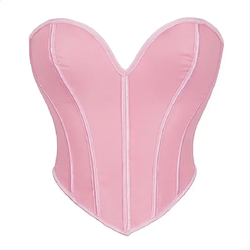 Short Torso Corset Plus Size Overbust Sexy Corselet Corsets and Bustiers Crop Tops Red Black White Gothic Lingerie Women 250121