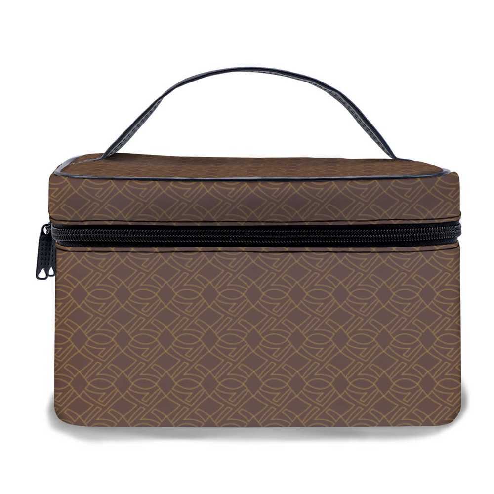 NXY Leather Travel Cosmetic Bag Portable Women Makeup Bag High Capacity Toiletries Organizer Cosmetic Cases Zipper Wash Beauty Storage Pouch Hip