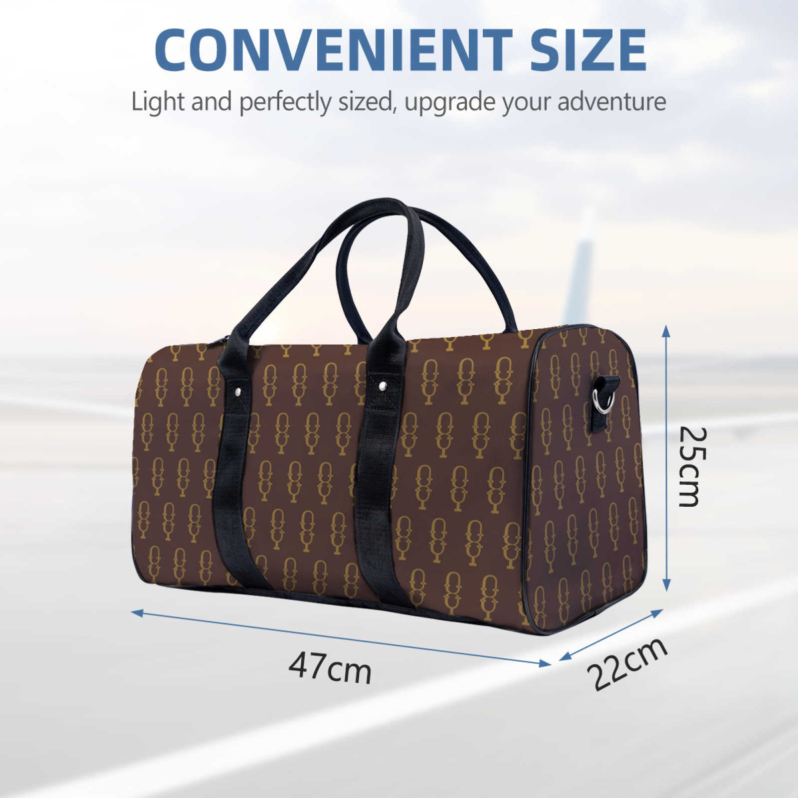 NXY Unisex Large Capacity Duffle Bag Foldable Full Print Travel Bag Women Casual Tote Handbag Men Vintage Designer Sports Bag Shoulder Bag Hip