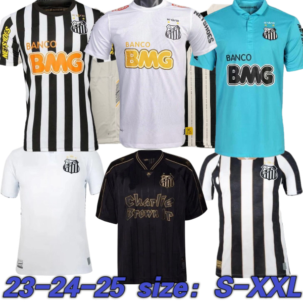 2011 2012 2013 2024 2025 Santos retro soccer jersey 11 12 13 24 25 NEYMAR JR Ganso Elano RINCON PATRICK SOARES GODOY vintage classic football men kids football shirts