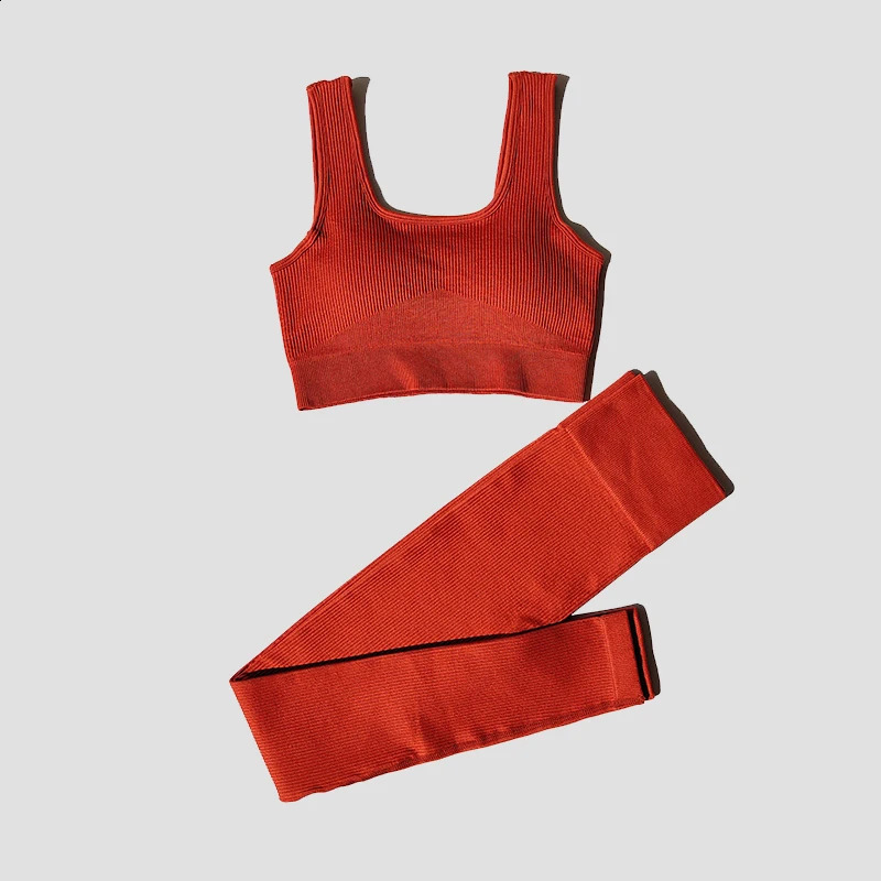WAREBALL 2Pcs Women Sports Set Seamless Yoga Set Fitness Suit Gym Leggings Bra Workout Sportswear Active Wear Gym Clothing 250207