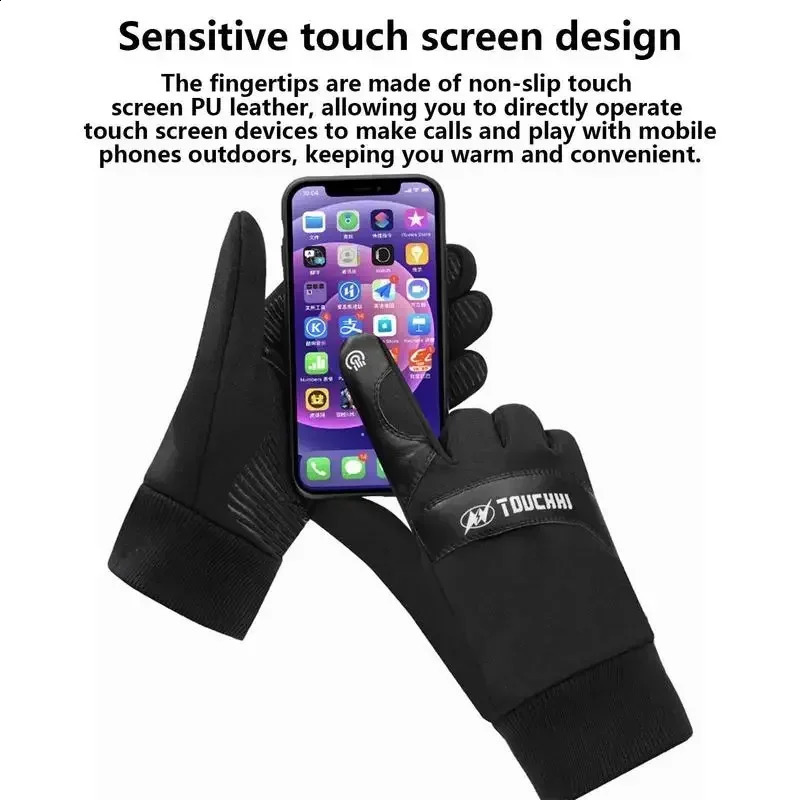 USB Heated Gloves Waterproof Touchscreen Winter Snowboard Gloves Hand Warmer Outdoor Fishing Skiing Motorcycle Cycling Glove 250117