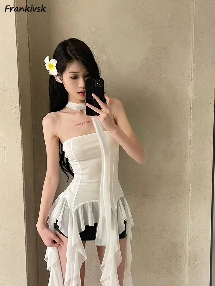Camisole Women American Style Fashion Creative All-match Chic Personality Cozy Charming Casual Shinny College 250120