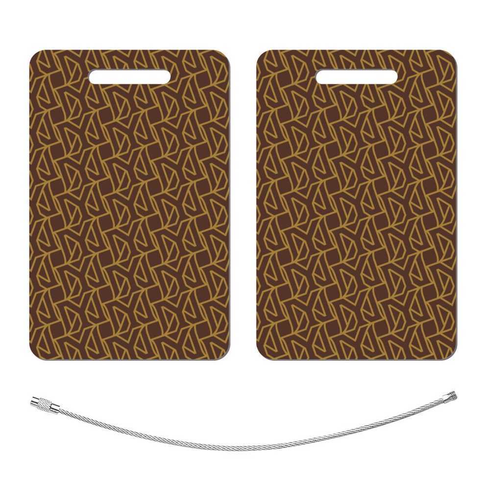 NXY Designer Luggage Tag Square Shape Travel Accessories Airplane Stainless Steel Luggage Tag Address Label Boarding Pass Baggage Name Tags Men Hip
