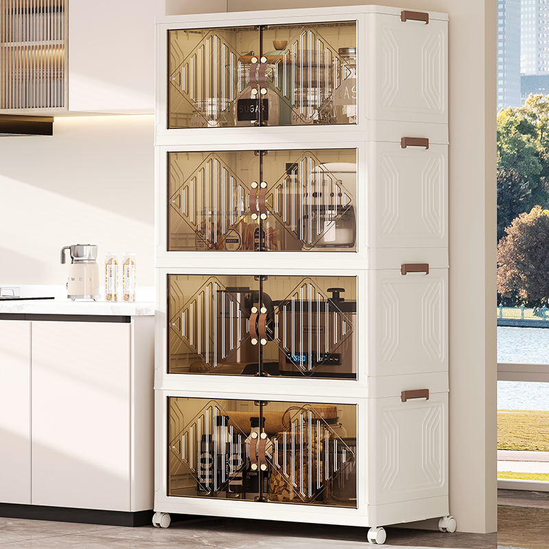 Compact Foldable Cabinets with Two Doors Ideal Organizer Solution