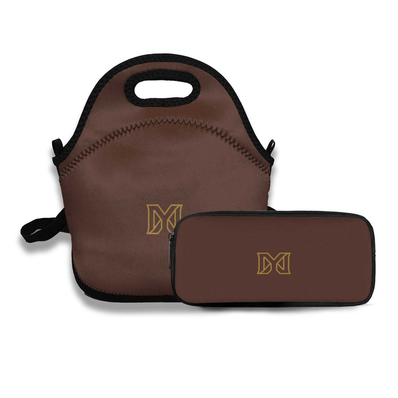 NXY Fashion Shoulder Bag Solid Color Lunch Bag + Pencil Bag Ladies Retro Crossbody Bag Pure Colour Lunchbox Bag Designer Handbags For Women Hip