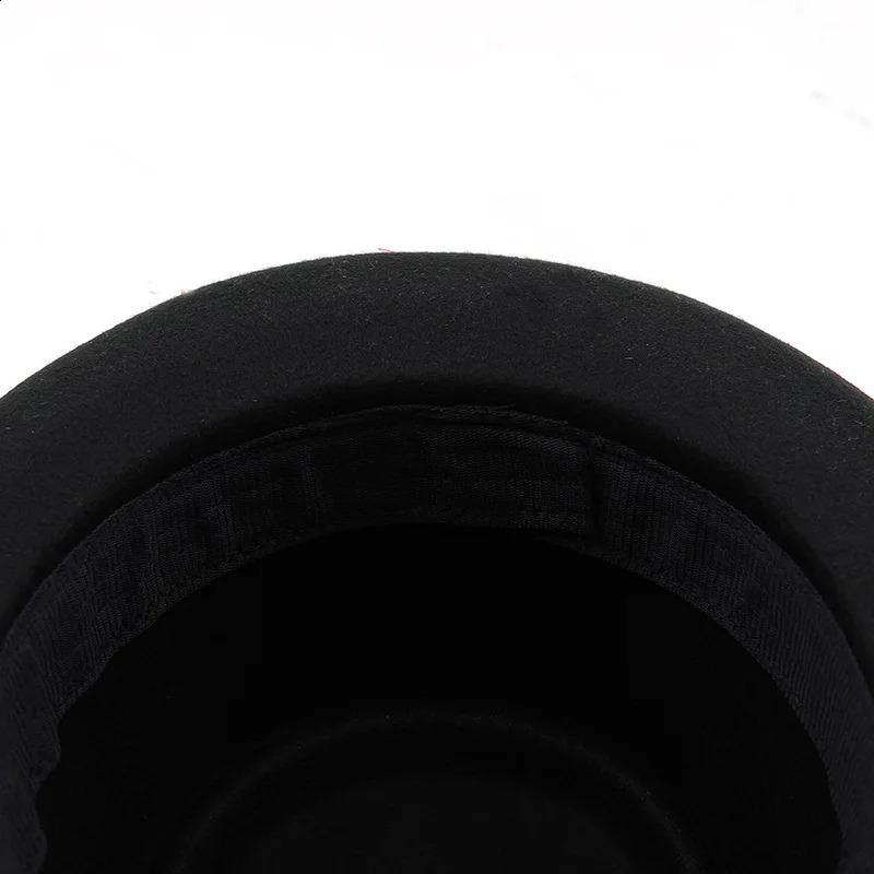 Pork Pie Hat Billycock Felt Small Brim Bowler Mens Fashion British Style Hip Hop Fedora Women Party Sombrero Caps 250118