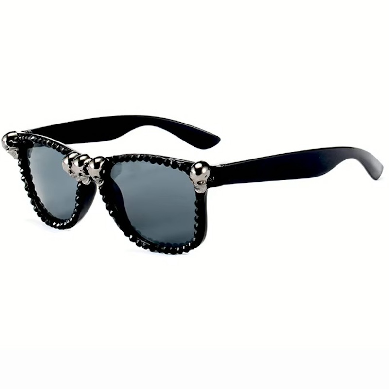 Gothic Skull Sunglasses Halloween Steampunk Christmas Cat Eye Crystal Punk Sun Glasses Square Round CB CAVALLO BIANCO