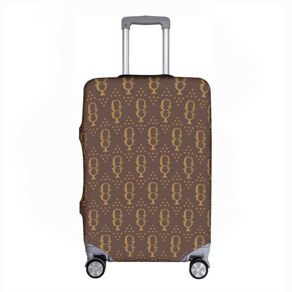 NXY Vintage Letters Luggage Cover Compartment Stretch Suitcase Protector Baggage Dust Case Cover For 19-32Inch Durable Travel Case Hip