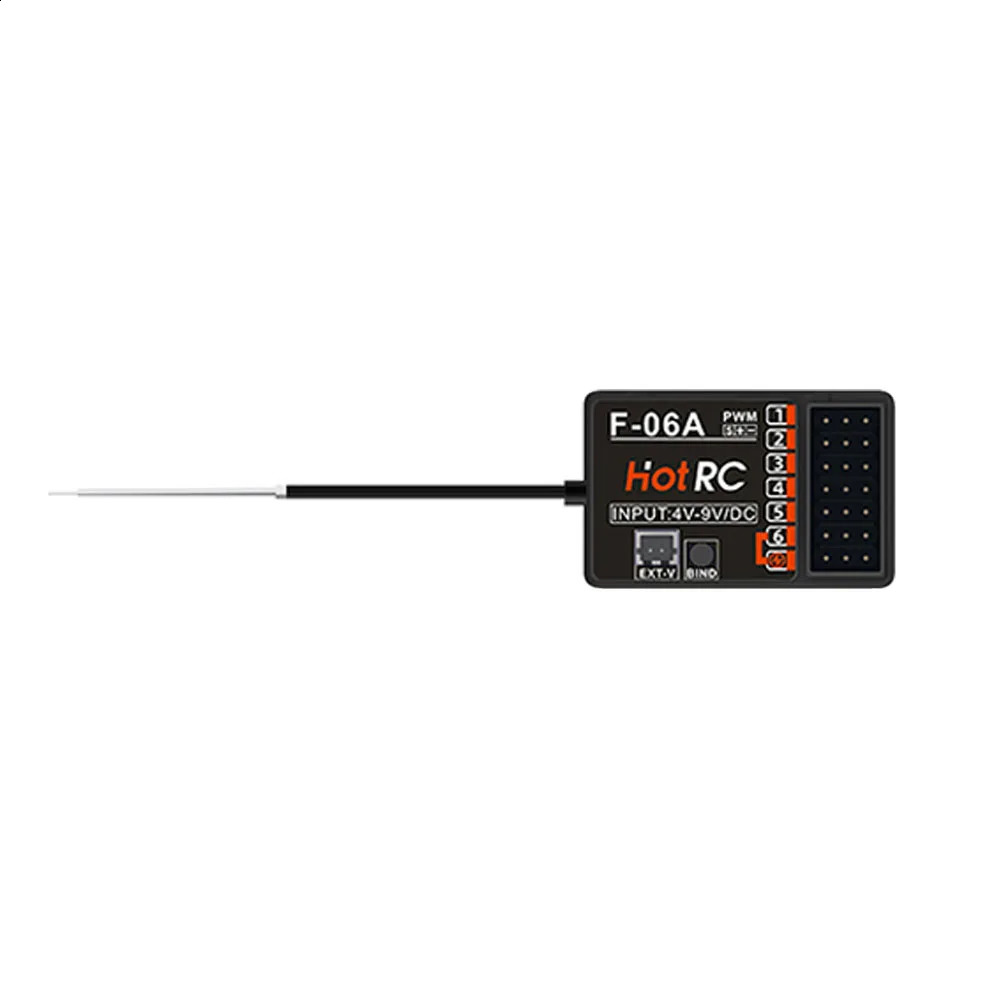 RC DS-600 6CH 2.4GHz Radio System Transmitter Remote Controller with F-06A Channel Receiver for RC Boat 250115