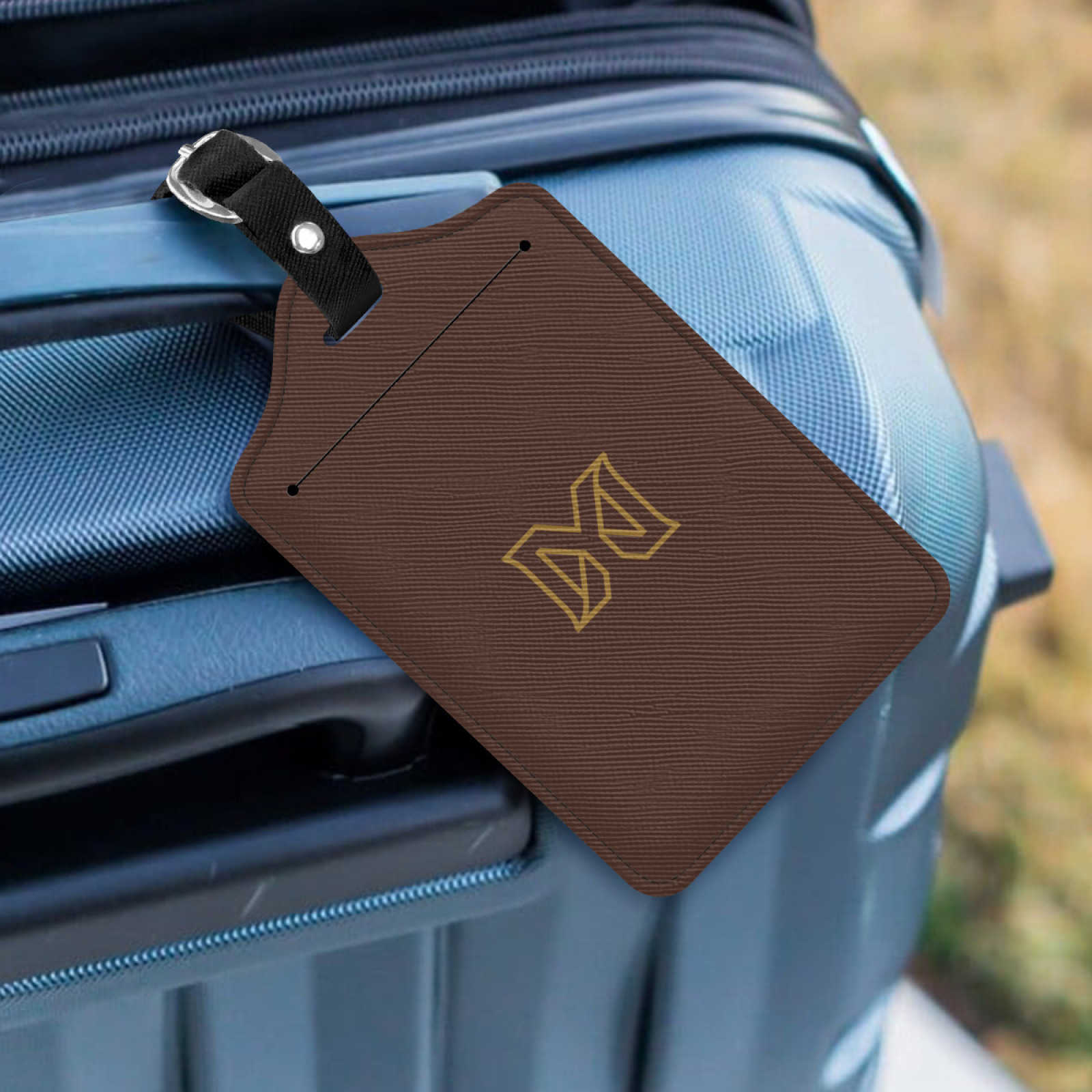 NXY Leather Travel Luggage Tag Hanging Tag Suitcase Tag Plane With Name ID Cards Anti-lost Solid Color Travel Accessories Hip