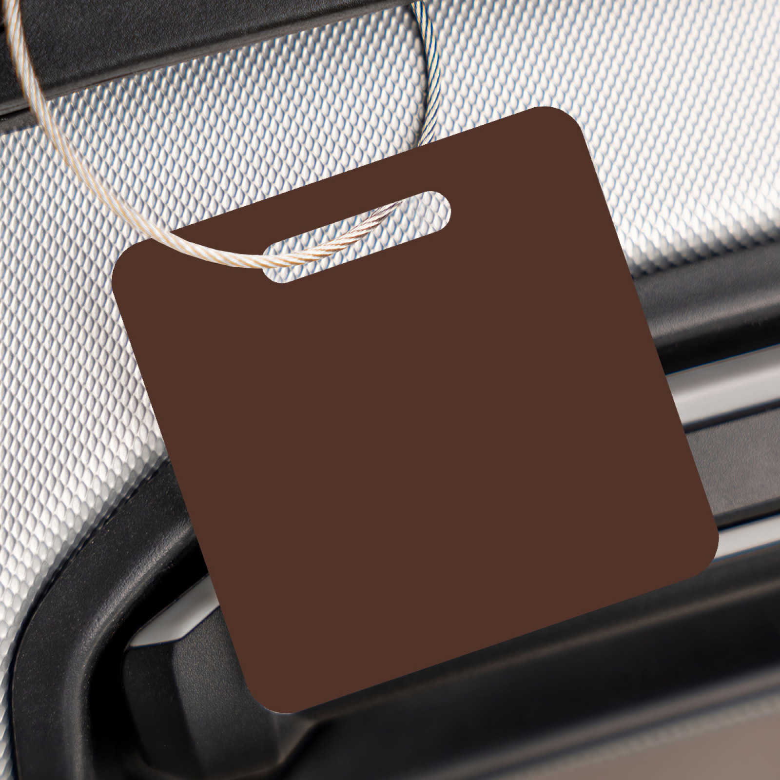 NXY Designer Travel Labels With Loop Luggage Tags Solid Color Stainless Steel Luggage Tag Multi-color Suitcases Accessories Travel Label Card Holder H