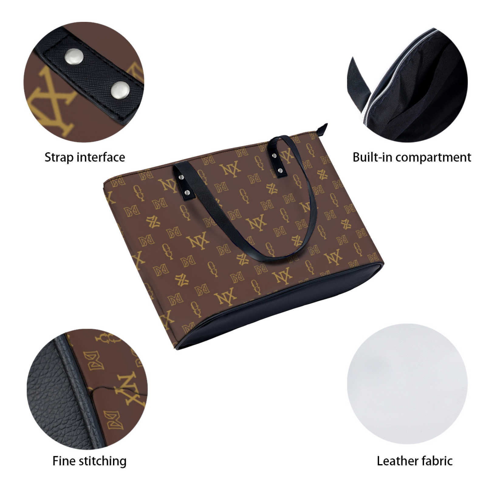 NXY Casual Leather Shopping Bag Women Large Capacity Reusable Shopper Totes High Quality Designer Handbag For Lady Travel Shoulder Bags Hip