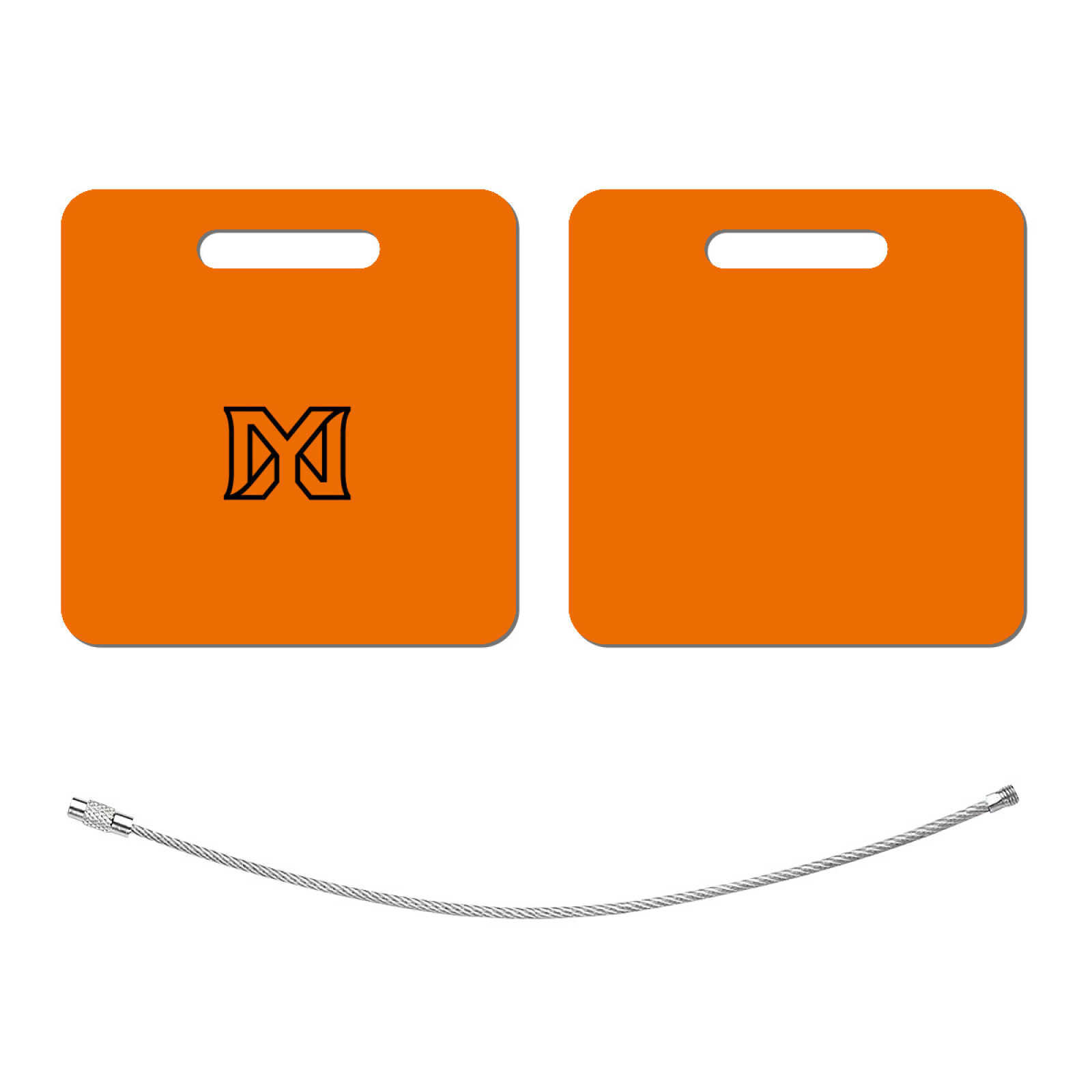 NXY Designer Travel Labels With Loop Luggage Tags Solid Color Stainless Steel Luggage Tag Multi-color Suitcases Accessories Travel Label Card Holder H