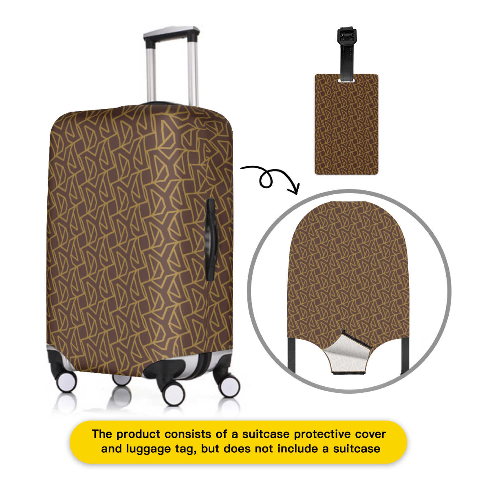 NXY Luggage Cover Suitcase Cover Stretch Luggage Protector Baggage Dust Case Covers Suitable19-32Inch Suitcase Case Travel Organizer Hip