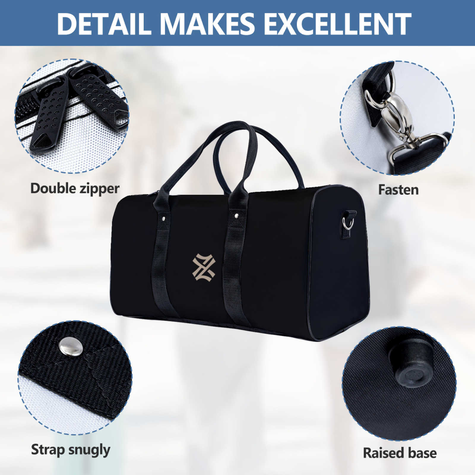 NXY Solid Color Handle Travel Bag Large Capacity Duffel Bag Foldable Storage Bags Carry On Luggage Handbag Women Shoulder Bags Hip