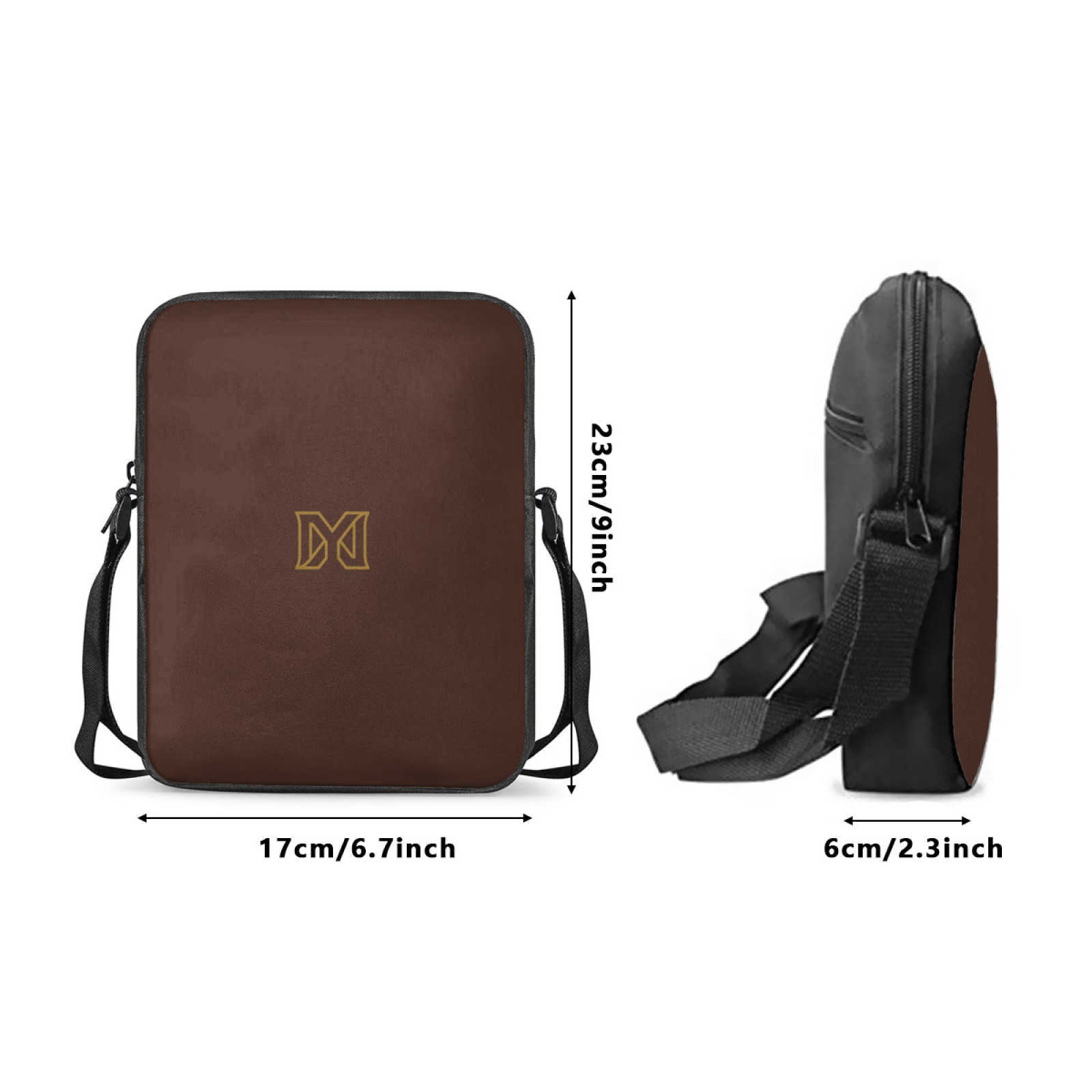 NXY Solid Color Shoulder Bag High Quality Crossbody Bags Men Vintage Letter Print Designer Bag Commuter Briefcase Cross Body Women Bags Hip