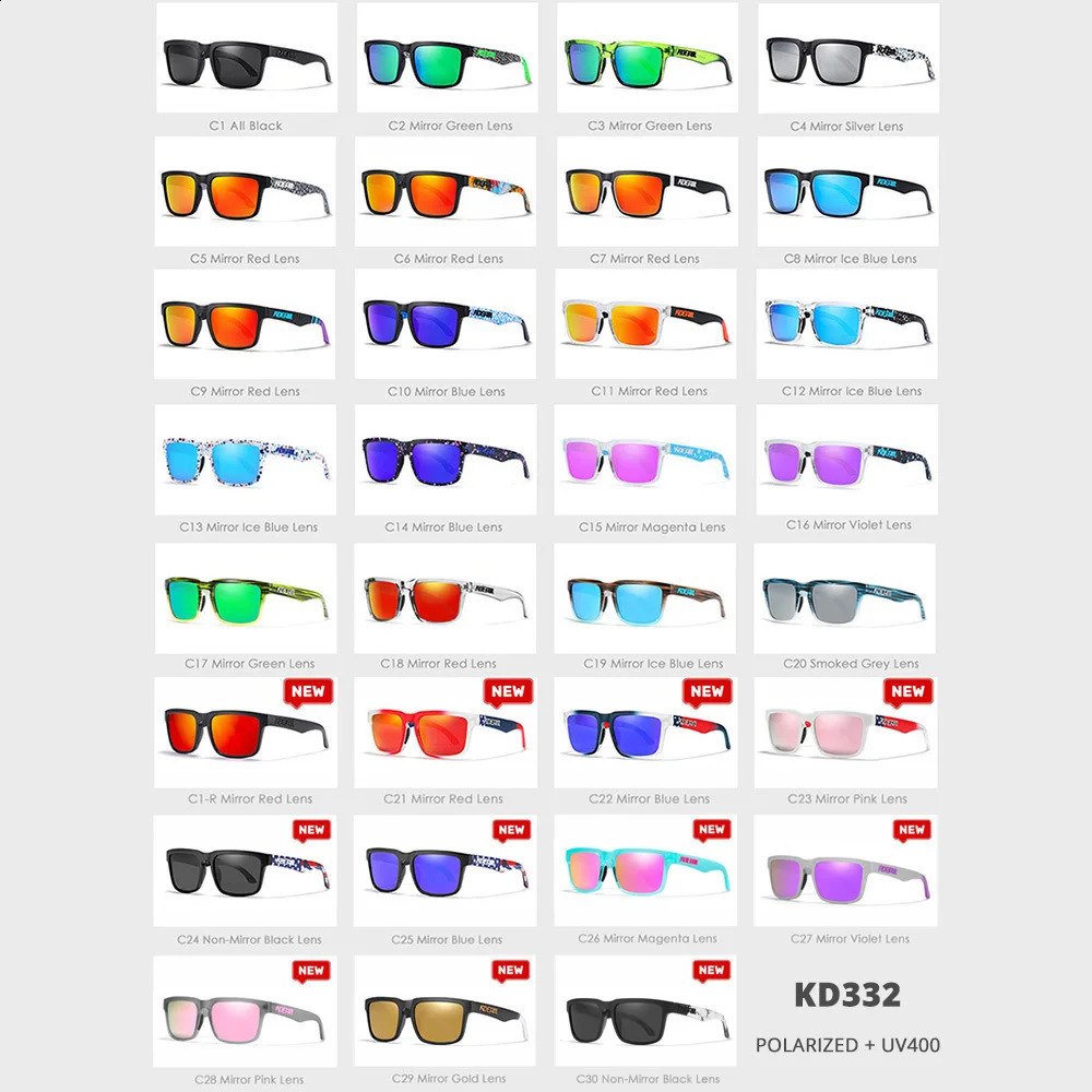 2024 Kdeam High Quality Polarized Sunglasses for Women Men Fashion Unisex Trendy Outdoor Eyewear For Couple 250115