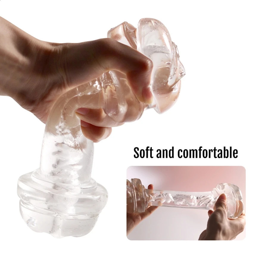 Male Masturbator Cup Soft Pussy Sex Toys Transparent Vagina Adult Endurance Exercise Products Vacuum Pocket for Men 18 250121