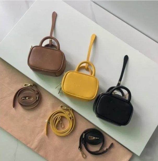 Designer mini handbags Bowling Bag Shoulder Bag Luxury Pleated wallet Leather tote