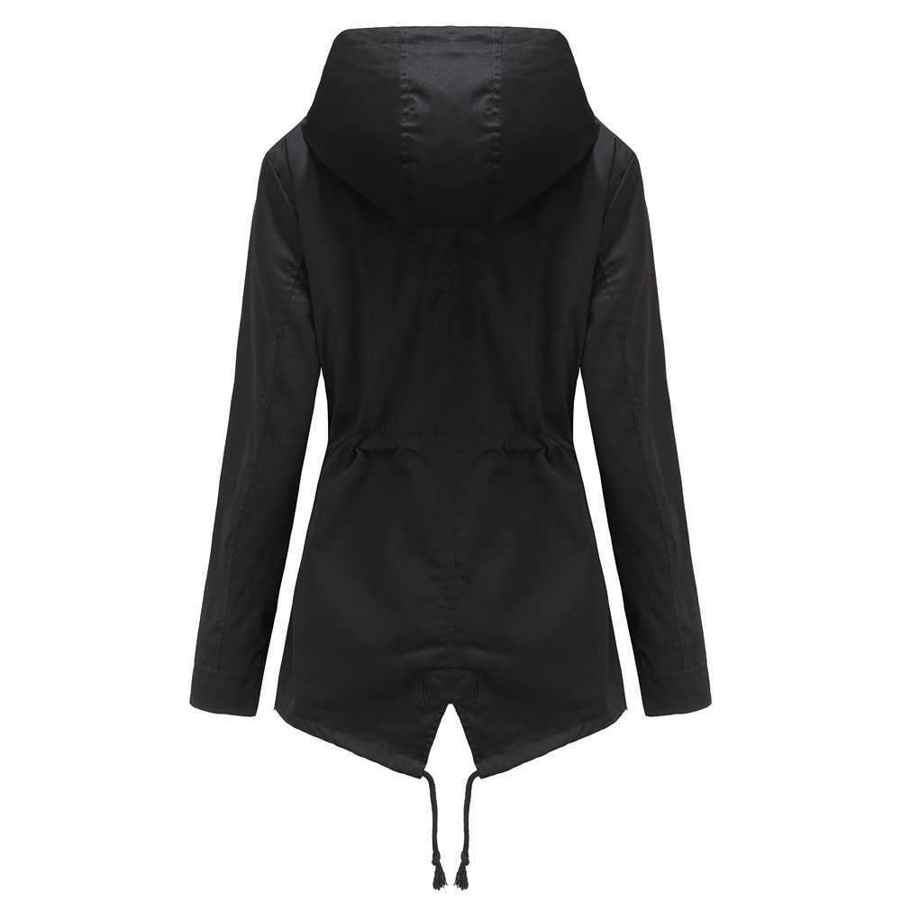 New Trench Coat Medium And Long Hooded Coat With Long Sleeves And Waist Outdoor Raincoat Thin Womens Leather Jacket Jackets For Women 241209