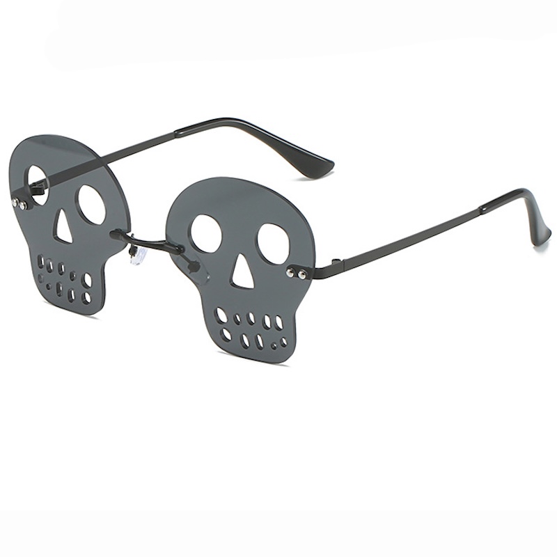 Gothic Skull Sunglasses Halloween Steampunk Christmas Cat Eye Crystal Punk Sun Glasses Square Round CB CAVALLO BIANCO
